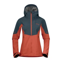 Fashion Bergans Senja Hybrid Softshell W Jacket - Brick / Orion Blue