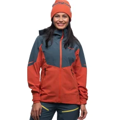 Fashion Bergans Senja Hybrid Softshell W Jacket - Brick / Orion Blue
