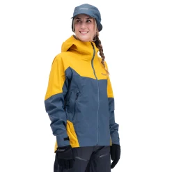 Best Bergans Senja 3L W Jacket - Orion Blue / Light Golden Yellow