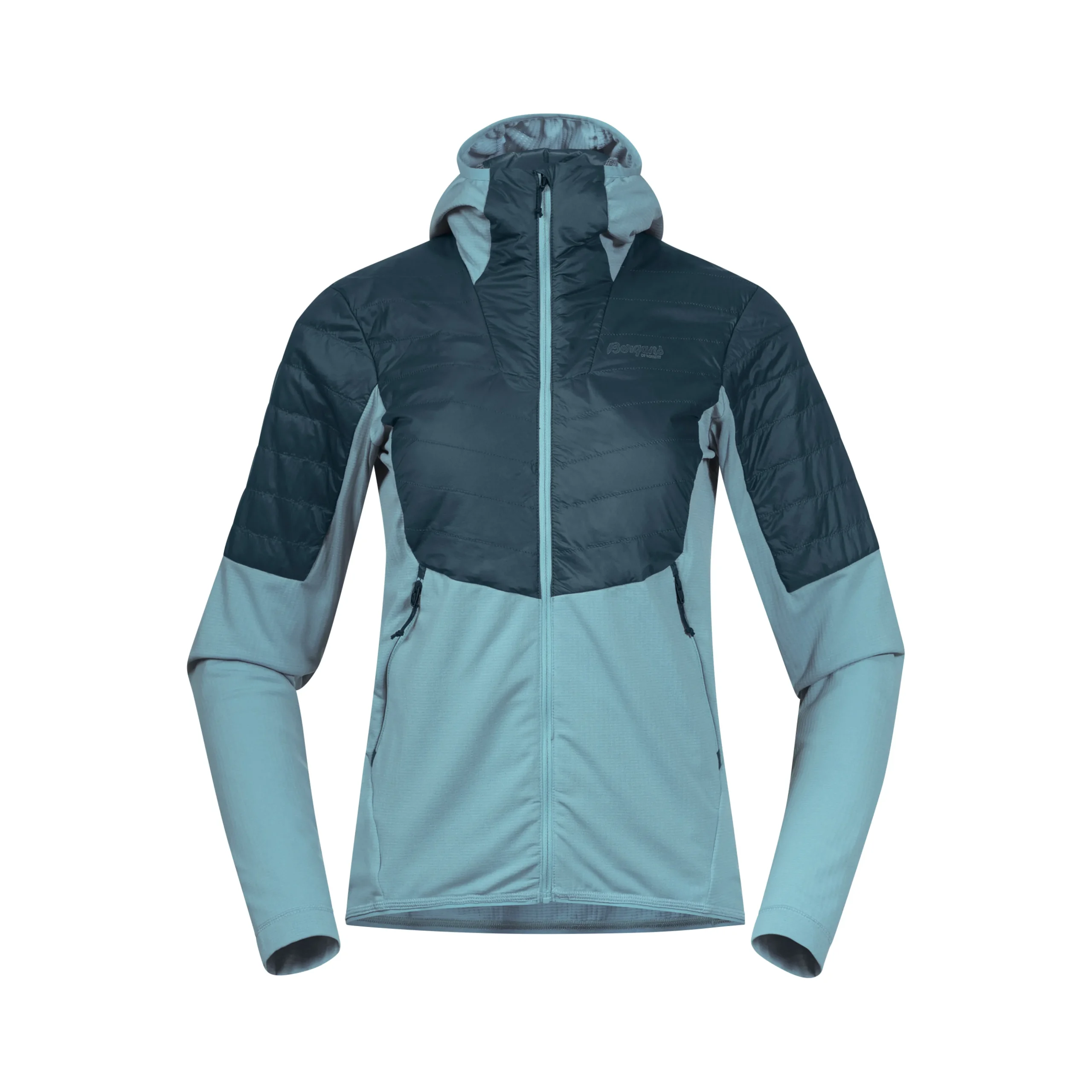 Sale Bergans Senja Midlayer Hood W Jacket - Smoke Blue / Orion Blue