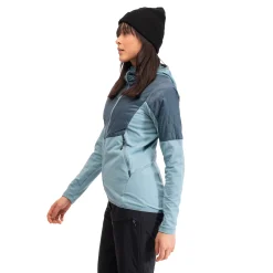 Sale Bergans Senja Midlayer Hood W Jacket - Smoke Blue / Orion Blue