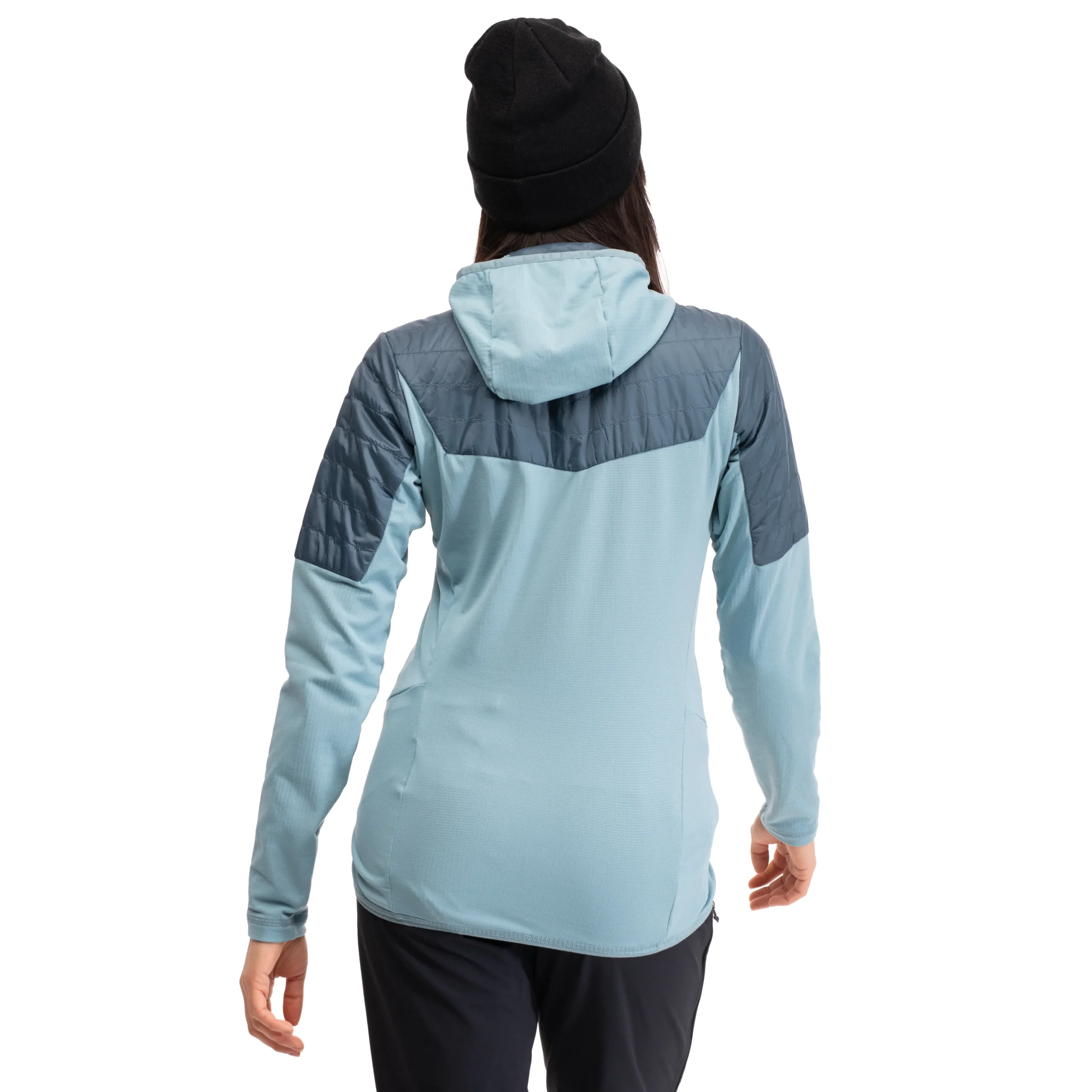 Sale Bergans Senja Midlayer Hood W Jacket - Smoke Blue / Orion Blue
