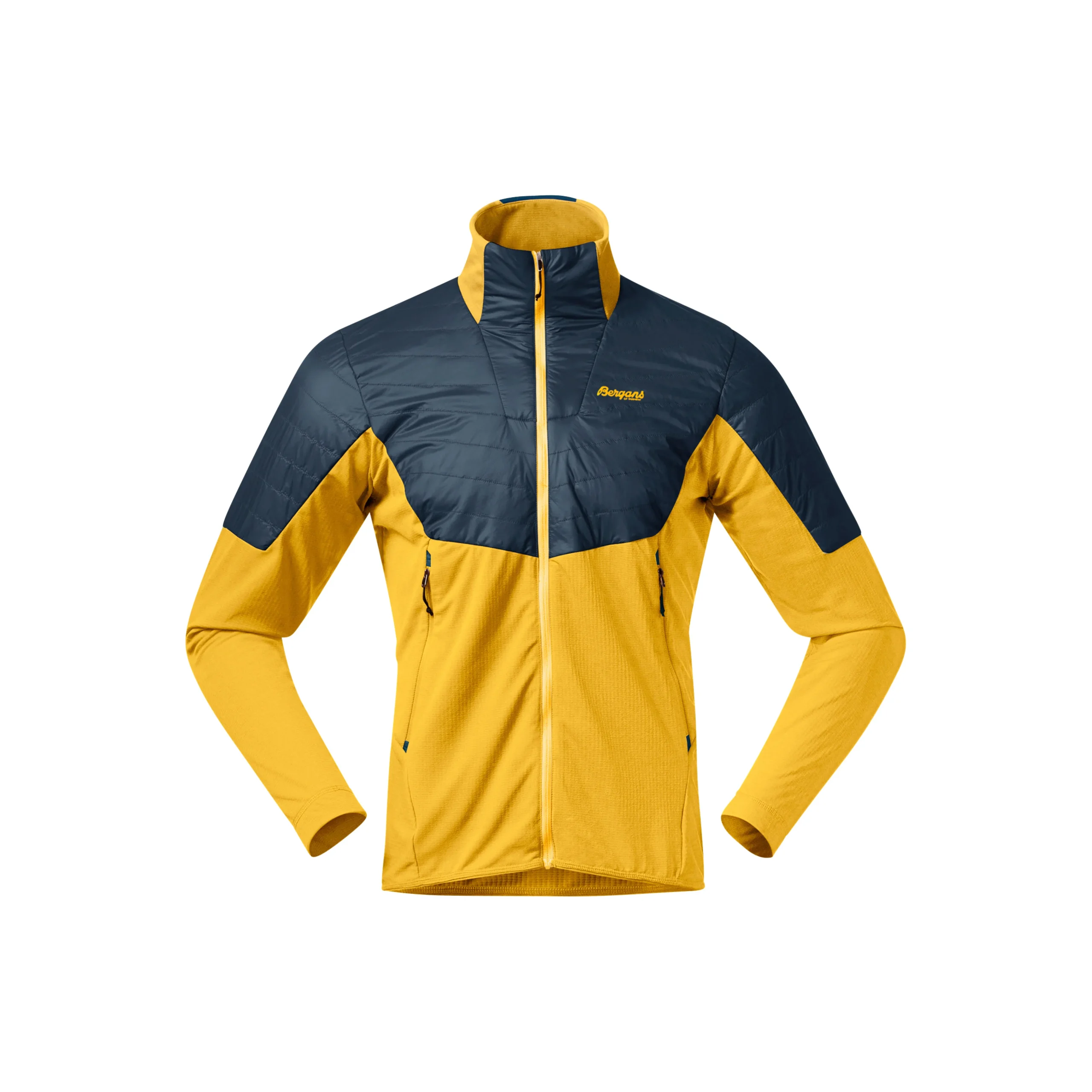 Cheap Bergans Senja Midlayer Jacket - Light Golden Yellow / Orion Blue
