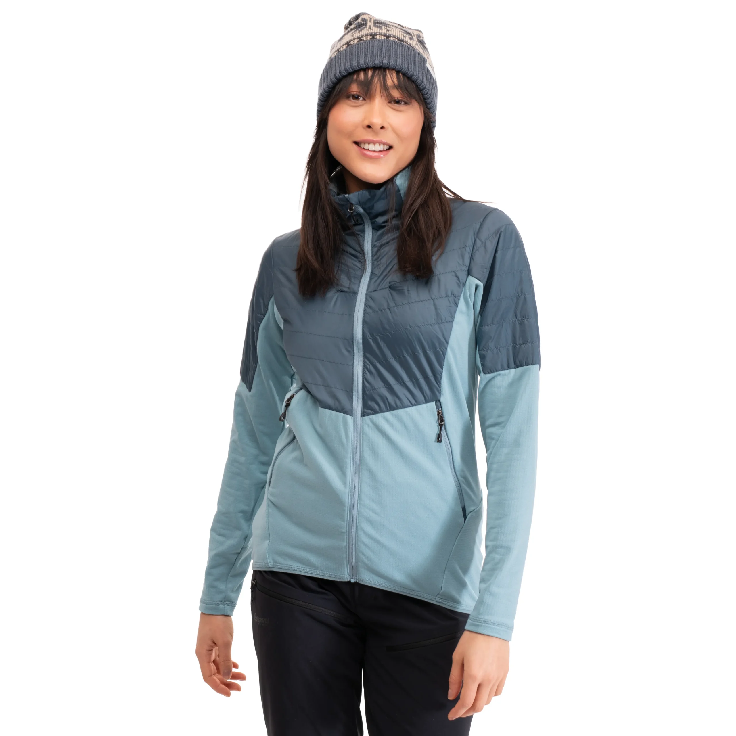 Best Sale Bergans Senja Midlayer W Jacket - Smoke Blue / Orion Blue