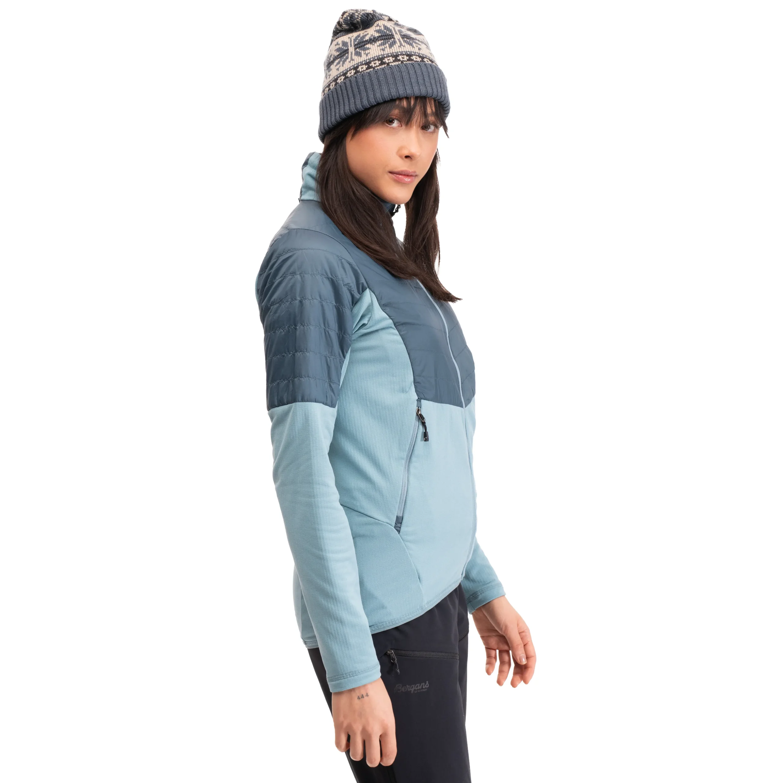 Best Sale Bergans Senja Midlayer W Jacket - Smoke Blue / Orion Blue