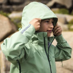 Store Bergans Sjoa 3L Youth Girl Jacket - Jade Green