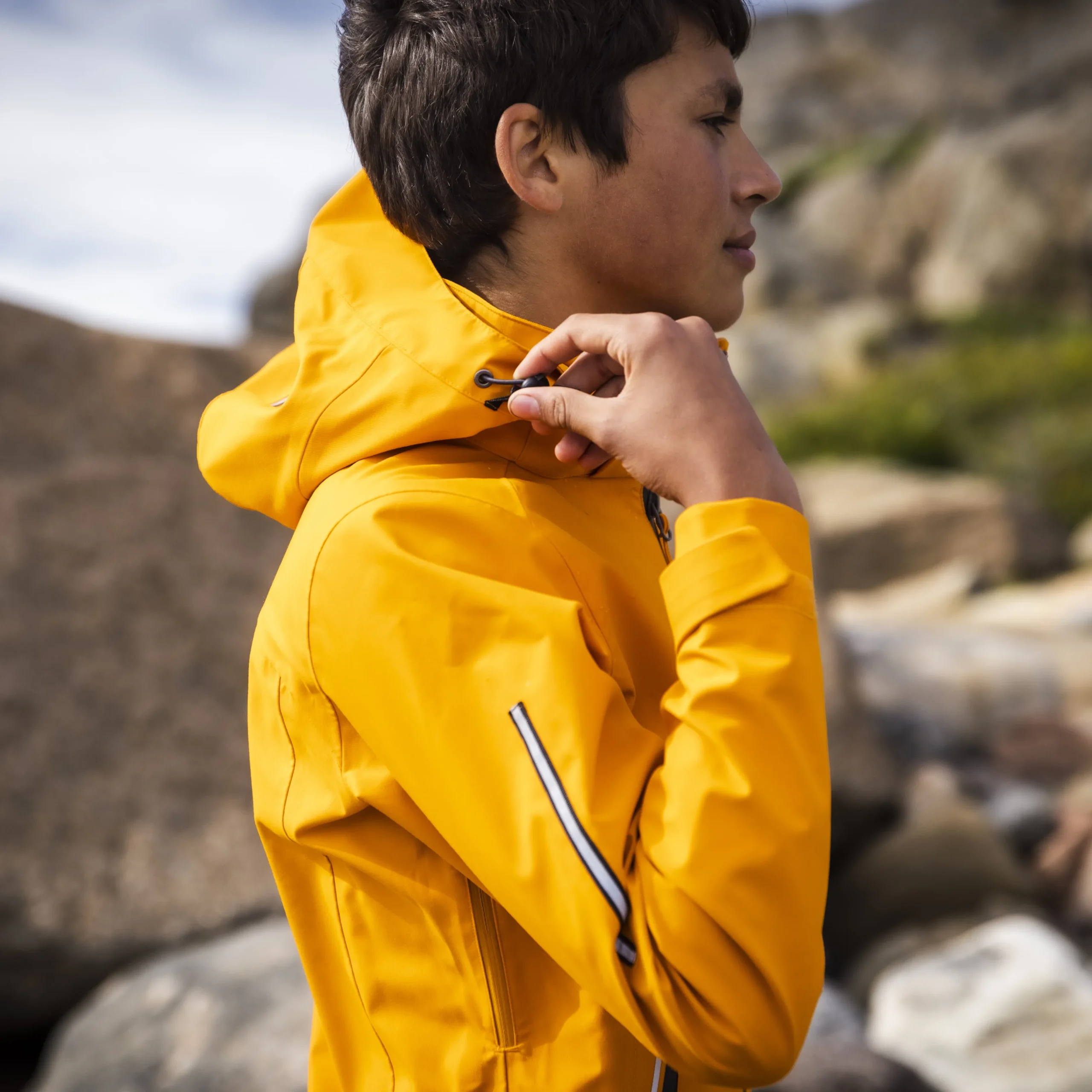 Sale Bergans Sjoa 3L Youth Jacket - Cloudberry Yellow