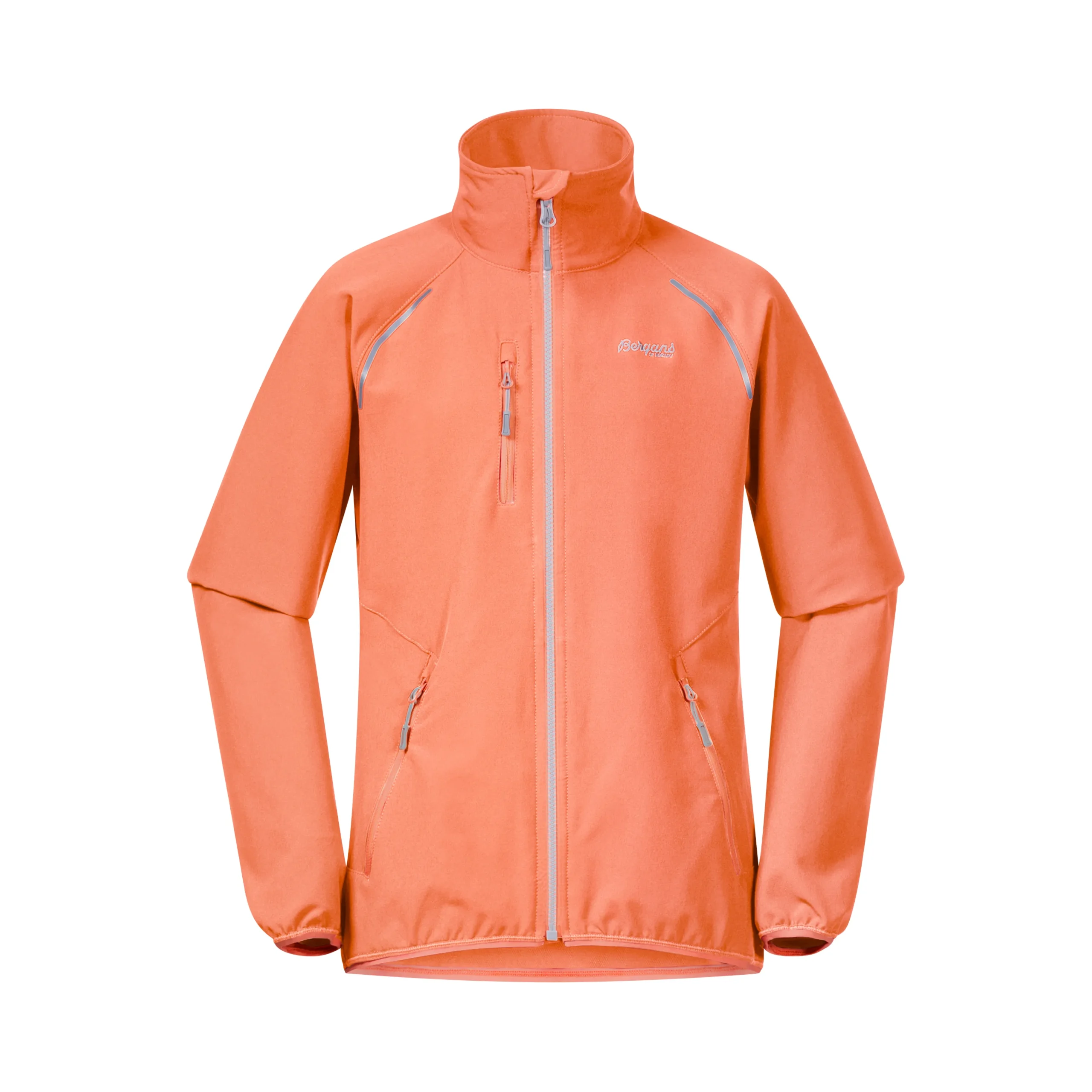 Sale Bergans Sjoa Light Softshell Youth Girl Jacket - Cantaloupe