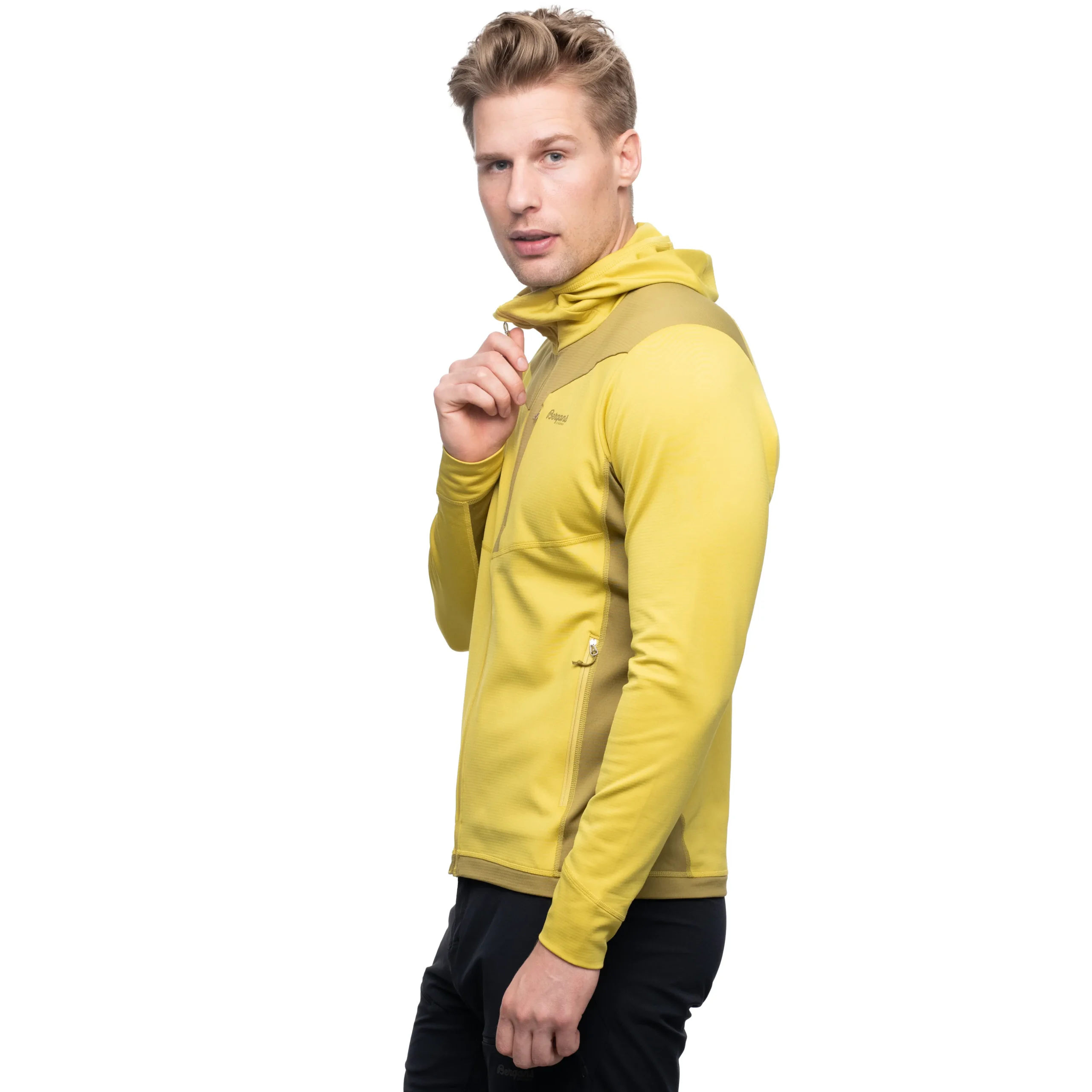 Store Bergans Skaland Hood Jacket - Light Olive Green