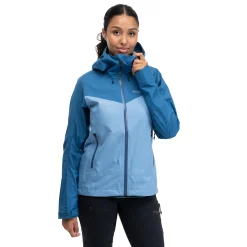 Sale Bergans Skar Light 3L Shell Jacket Women - Pacific Blue / North Sea Blue