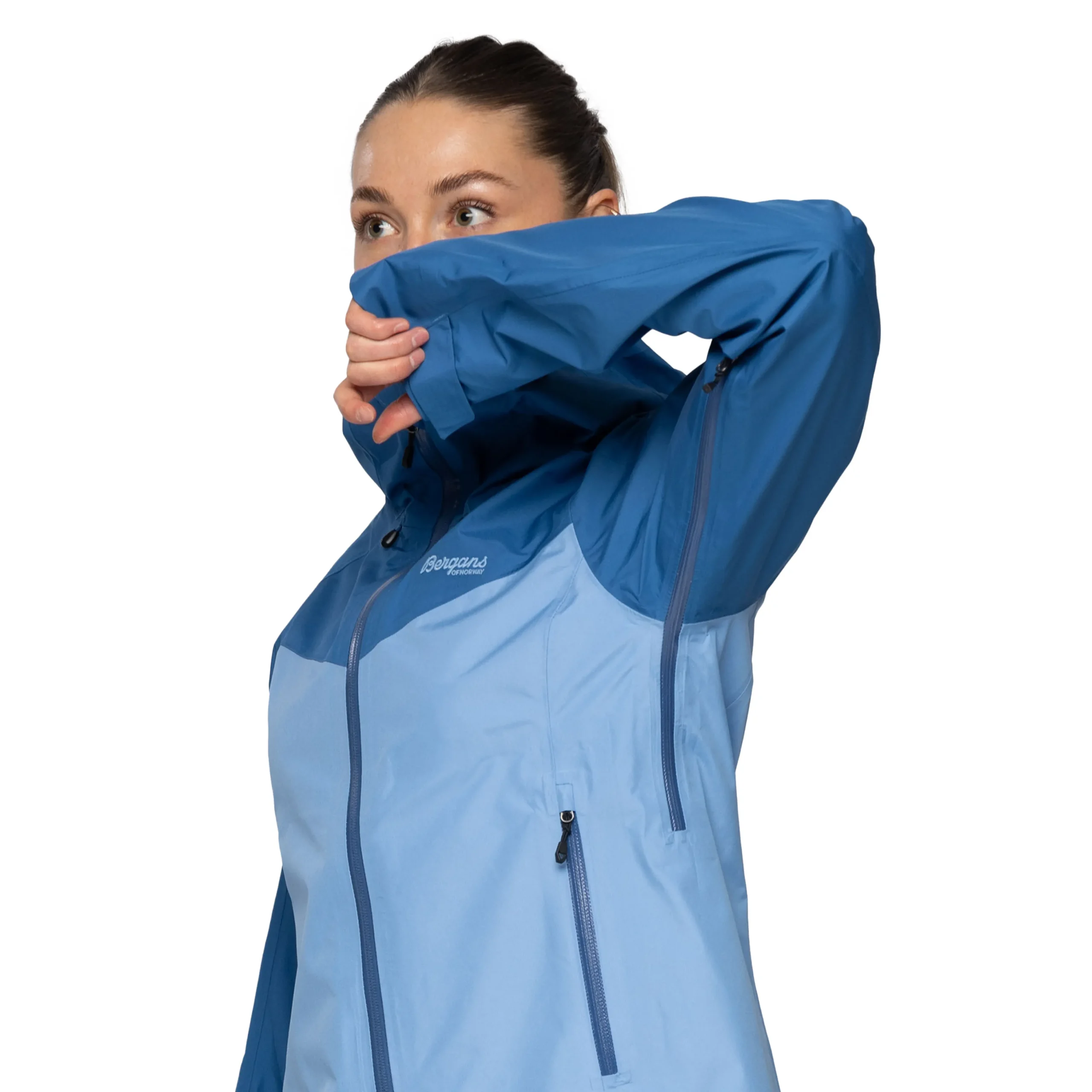 Sale Bergans Skar Light 3L Shell Jacket Women - Pacific Blue / North Sea Blue