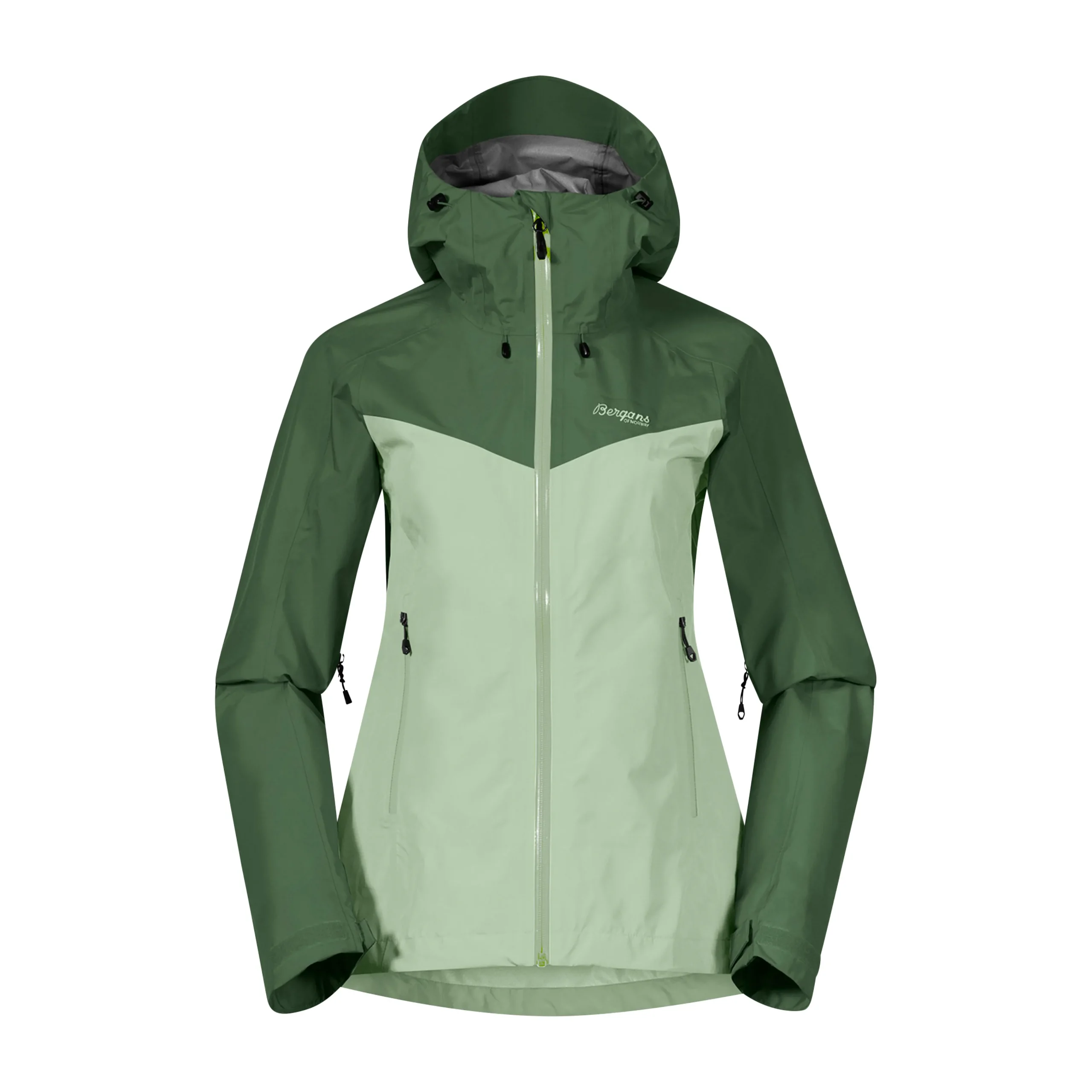 Flash Sale Bergans Skar Light 3L Shell Jacket Women - Light Jade Green / Dark Jade Green