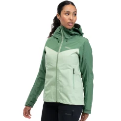 Flash Sale Bergans Skar Light 3L Shell Jacket Women - Light Jade Green / Dark Jade Green