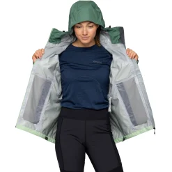 Flash Sale Bergans Skar Light 3L Shell Jacket Women - Light Jade Green / Dark Jade Green