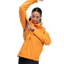 Shop Bergans Skar Light 3L Shell Jacket Women - Cloudberry Yellow