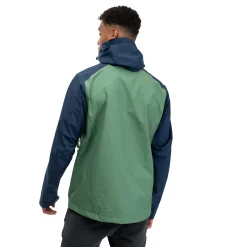 Fashion Bergans Skar Light 3L Shell Jacket Men - Dark Jade Green / Navy Blue
