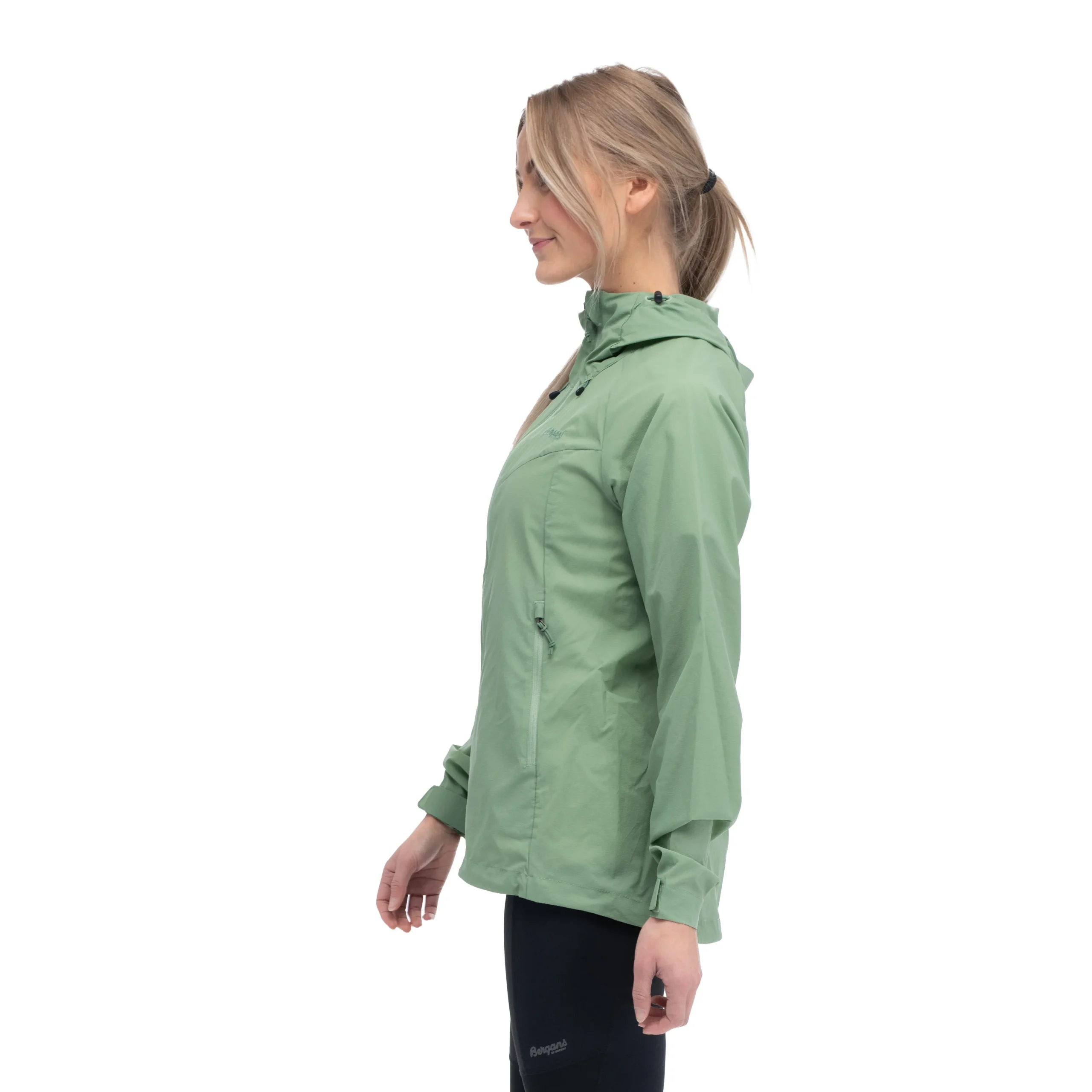 Shop Bergans Skar Light Windbreaker Jacket Women - Jade Green