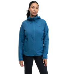 Clearance Bergans Skar Light Windbreaker Jacket Women - North Sea Blue