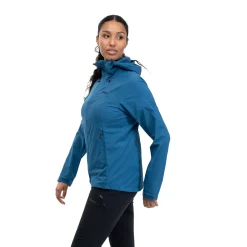 Clearance Bergans Skar Light Windbreaker Jacket Women - North Sea Blue