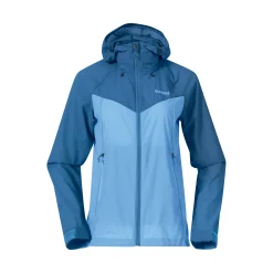 Sale Bergans Skar Light Windbreaker Jacket Women - Pacific Blue / North Sea Blue