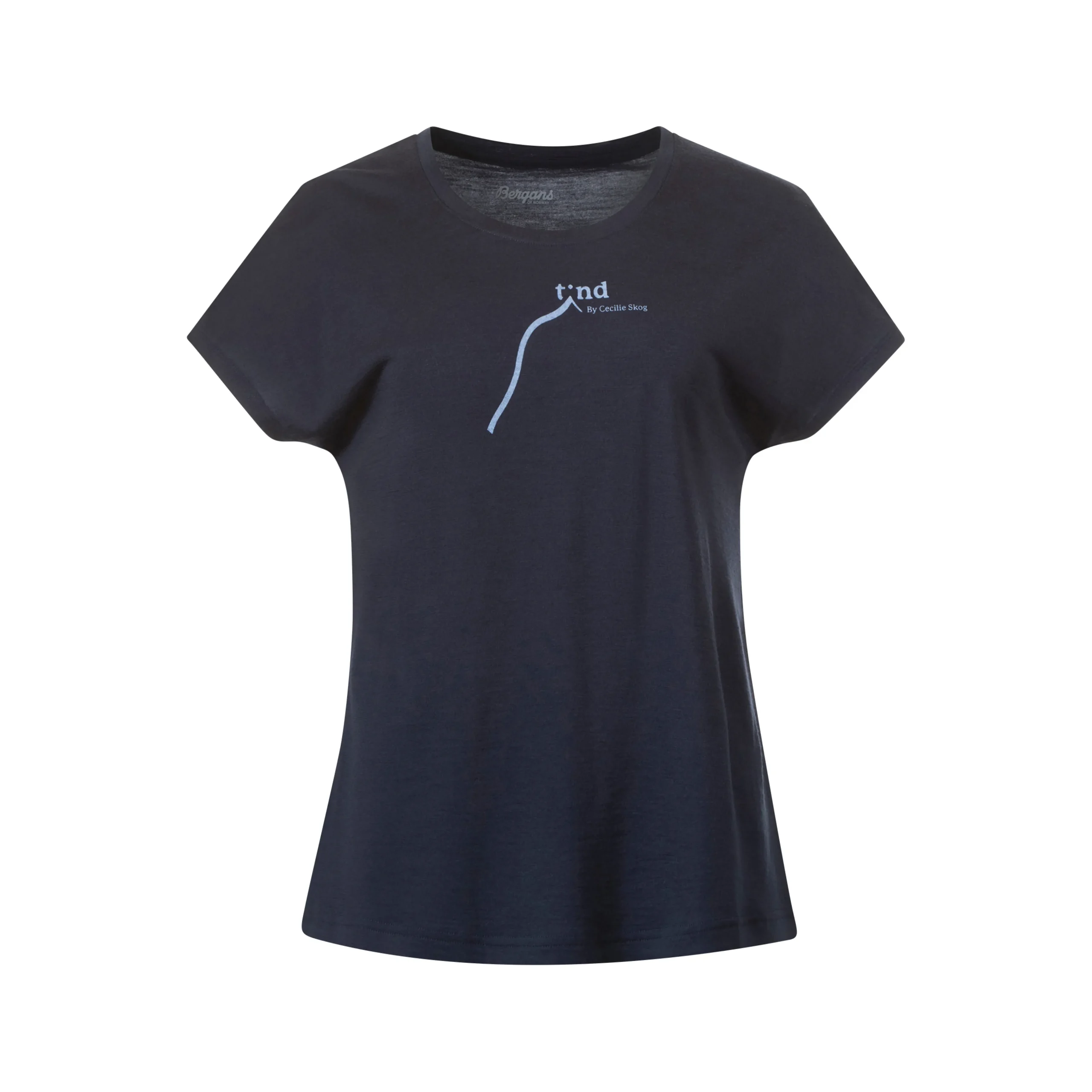 Store Bergans Tind Altitude Merino Tee Women - Navy Blue