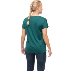 Best Bergans Tind Crux Merino Tee Women - Malachite Green / Light Malachite Green Moon Peak