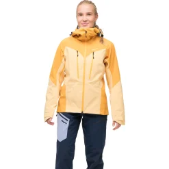 Hot Bergans Tind 3L Shell Jacket Women - Buttercup Yellow / Marigold Yellow