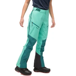 Shop Bergans Tind 3L Shell Pants Women - Light Malachite Green / Malachite Green