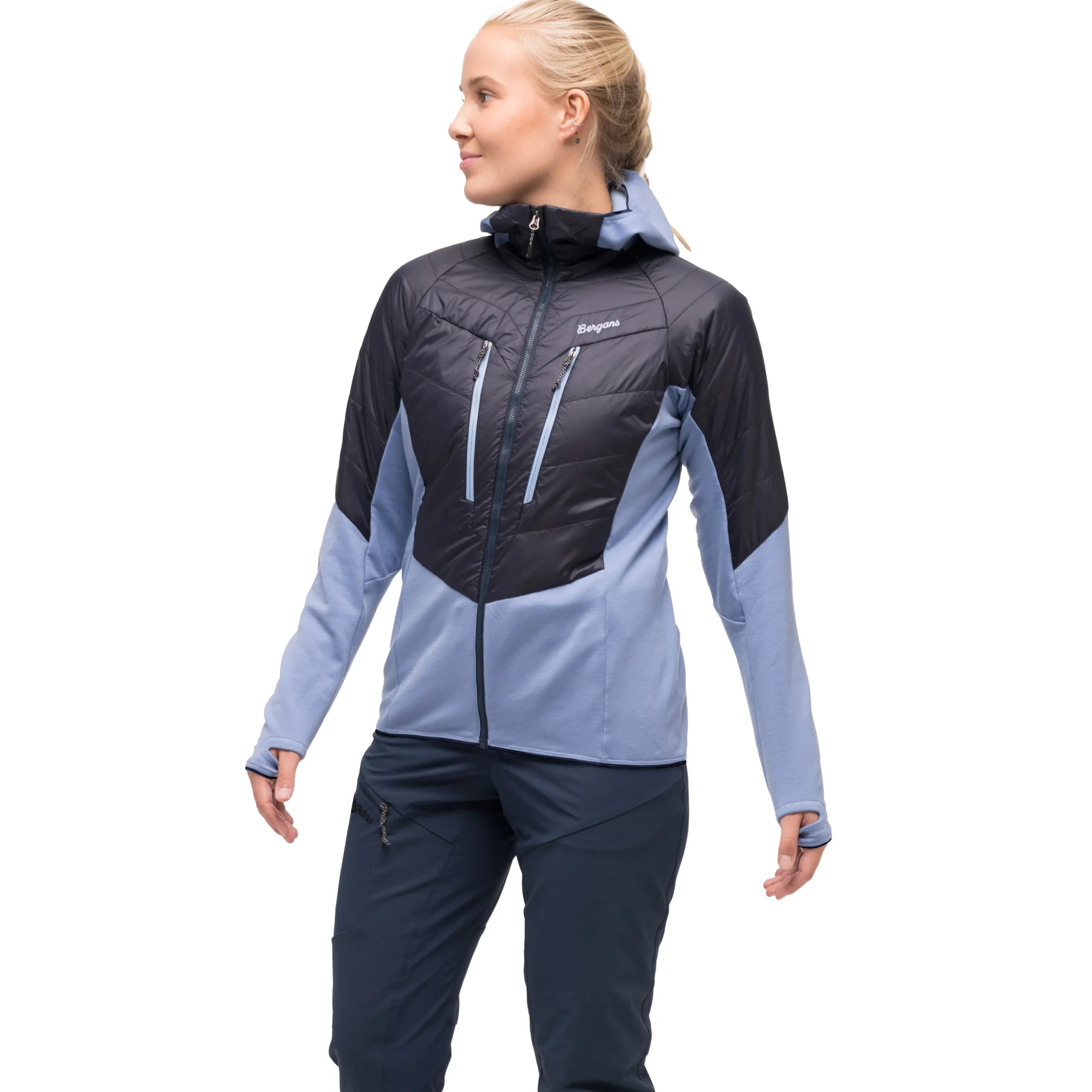 Discount Bergans Tind Light Insulated Jacket Women - Navy Blue / Blueberry Milk