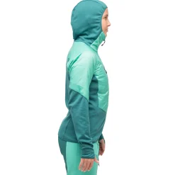 Outlet Bergans Tind Light Insulated Jacket Women - Light Malachite Green / Malachite Green