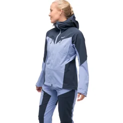 Online Bergans Tind Softshell Jacket Women - Blueberry Milk / Navy Blue
