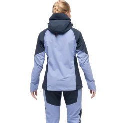 Online Bergans Tind Softshell Jacket Women - Blueberry Milk / Navy Blue