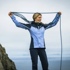 Online Bergans Tind Softshell Jacket Women - Blueberry Milk / Navy Blue
