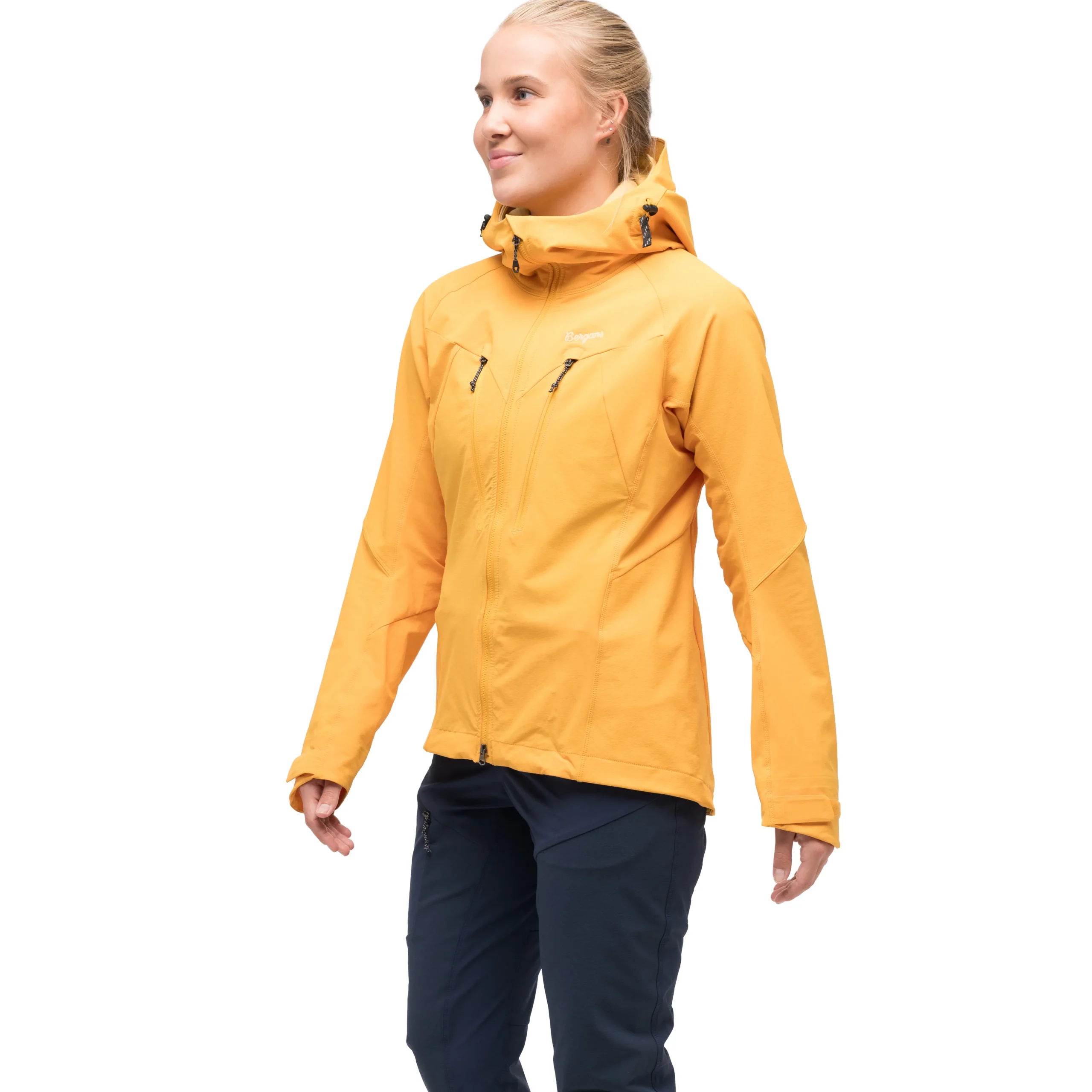 Store Bergans Tind Softshell Jacket Women - Marigold Yellow