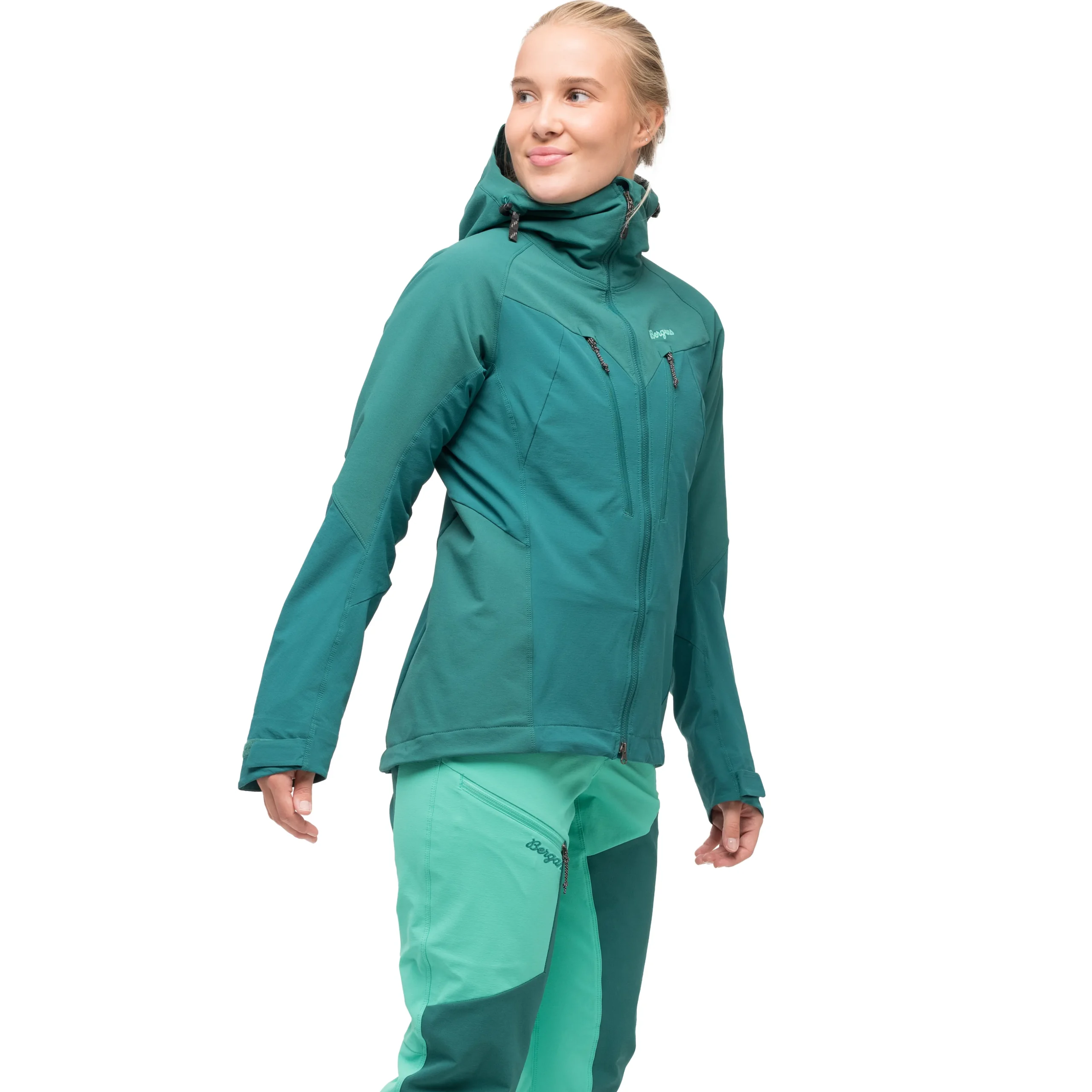 Best Bergans Tind Softshell Jacket Women - Malachite Green