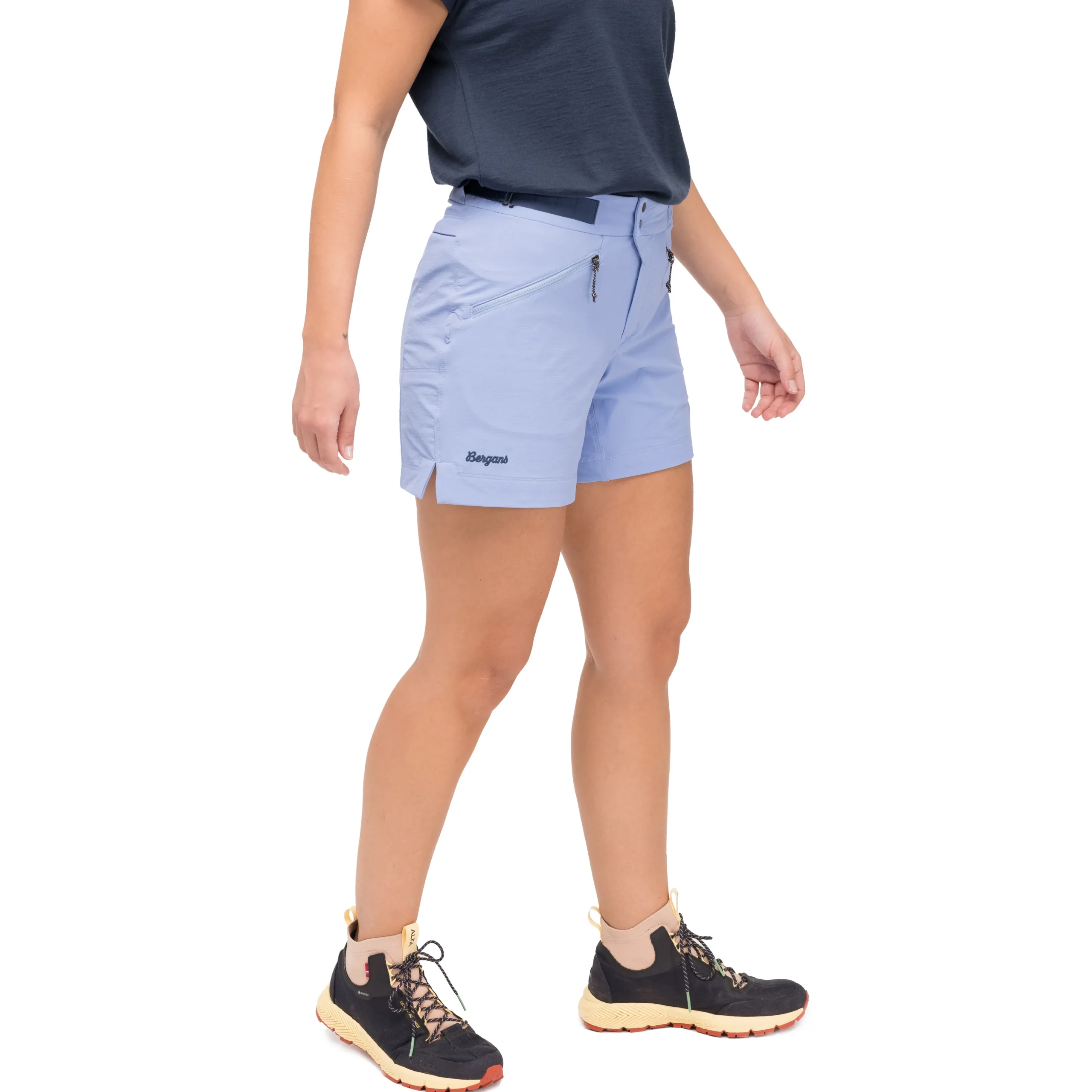 Best Sale Bergans Tind Softshell Shorts Women - Blueberry Milk