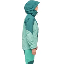 Best Sale Bergans Tind Windbreaker Anorak Women - Light Malachite Green / Malachite Green