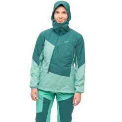 Best Sale Bergans Tind Windbreaker Anorak Women - Light Malachite Green / Malachite Green