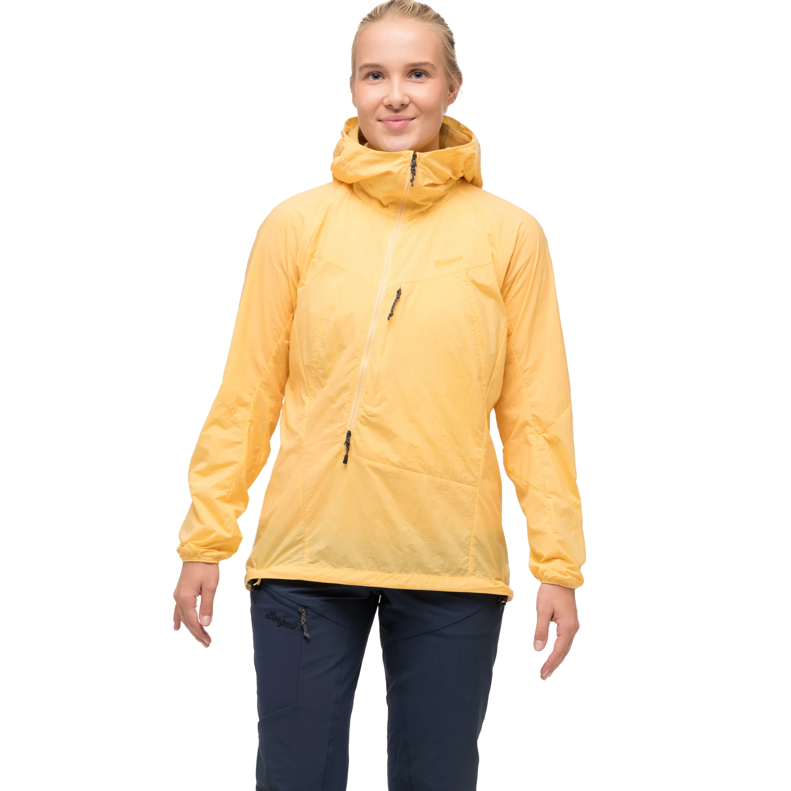 Clearance Bergans Tind Windbreaker Anorak Women - Buttercup Yellow