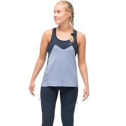 Cheap Bergans Tind Wool Top Women - Blueberry Milk / Navy Blue