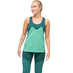 New Bergans Tind Wool Top Women - Light Malachite Green / Malachite Green