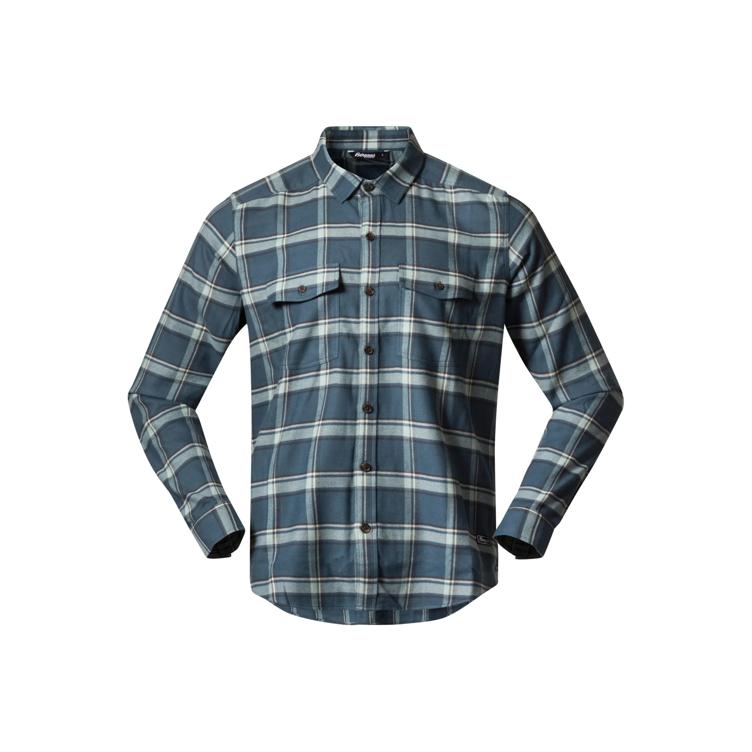 Shop Bergans Tovdal Shirt - Orion Blue / Misty Forest Check