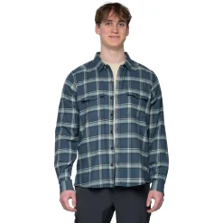 Shop Bergans Tovdal Shirt - Orion Blue / Misty Forest Check