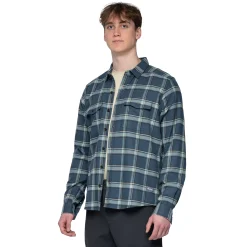 Shop Bergans Tovdal Shirt - Orion Blue / Misty Forest Check