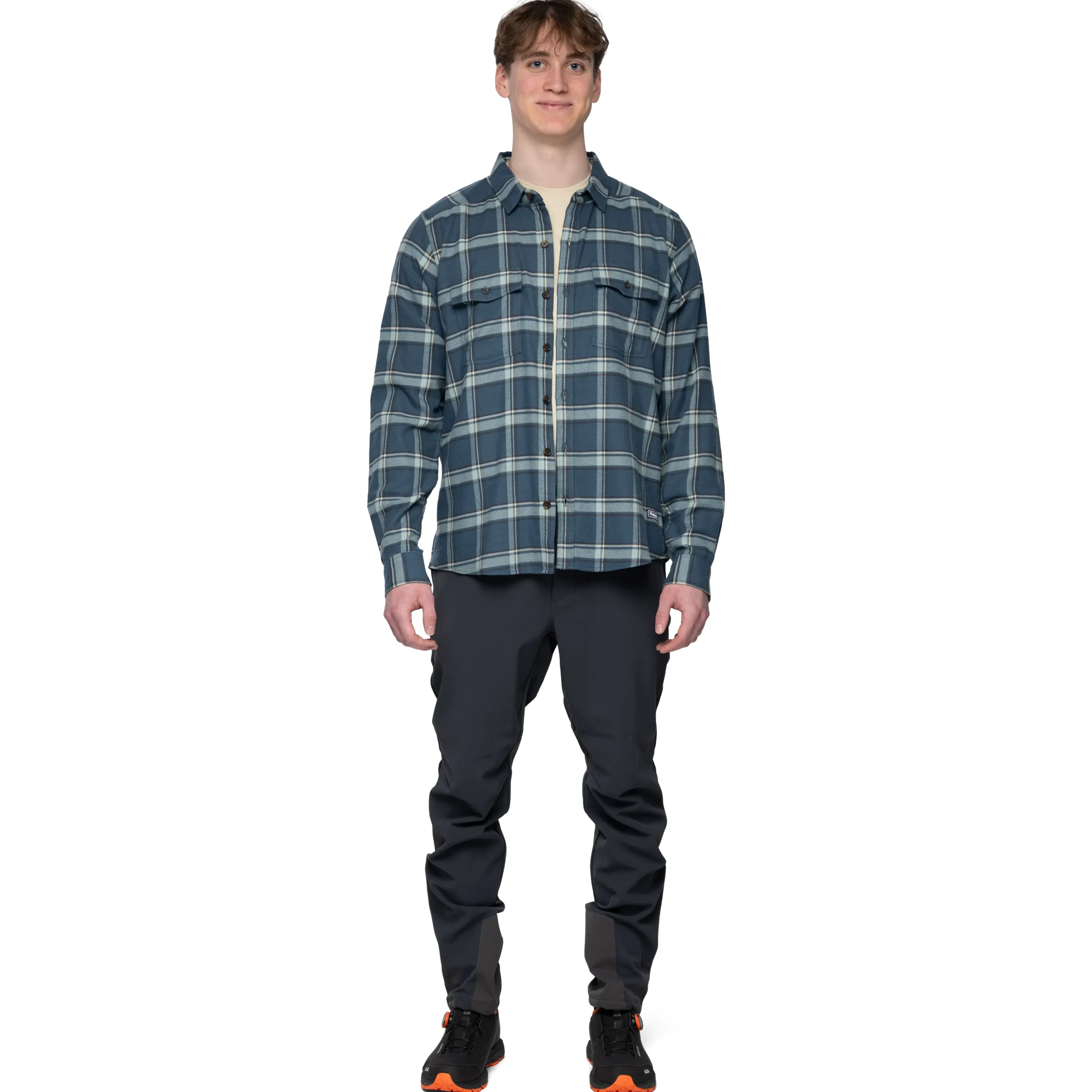 Shop Bergans Tovdal Shirt - Orion Blue / Misty Forest Check