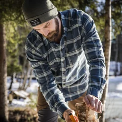 Shop Bergans Tovdal Shirt - Orion Blue / Misty Forest Check