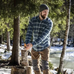 Shop Bergans Tovdal Shirt - Orion Blue / Misty Forest Check