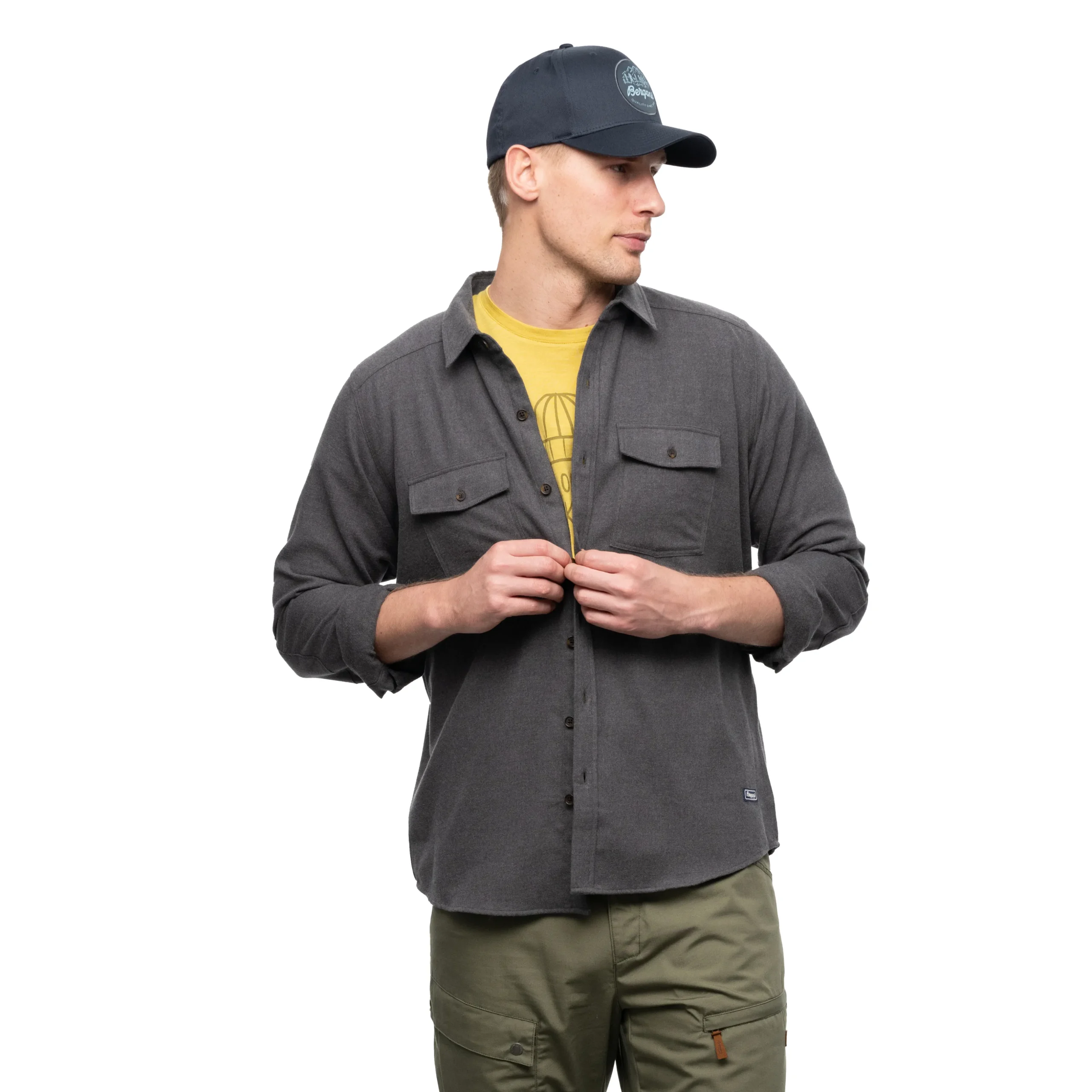 Shop Bergans Tovdal Shirt - Solid Dark Grey