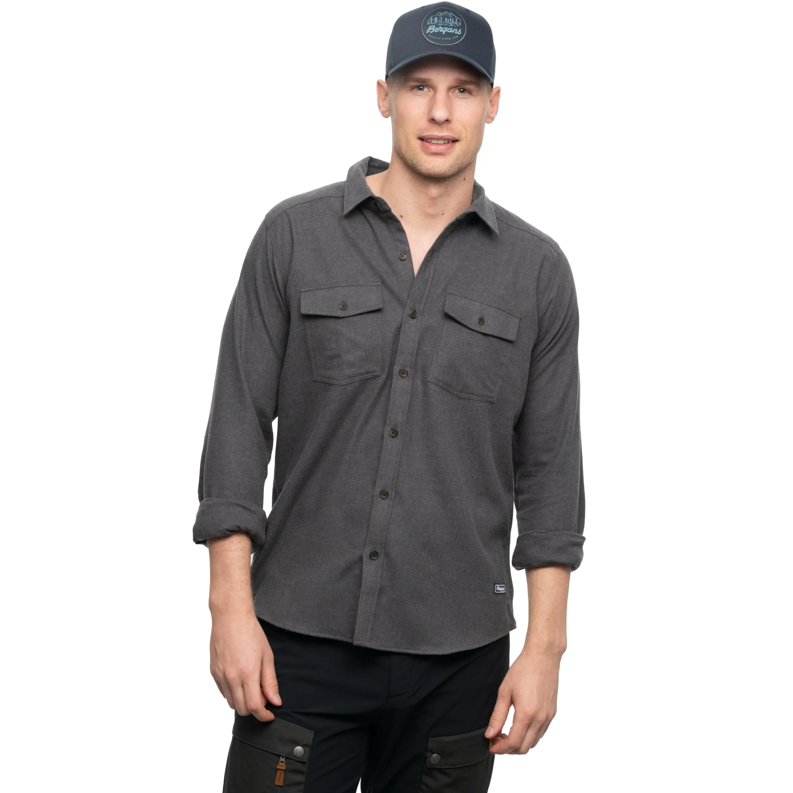 Shop Bergans Tovdal Shirt - Solid Dark Grey