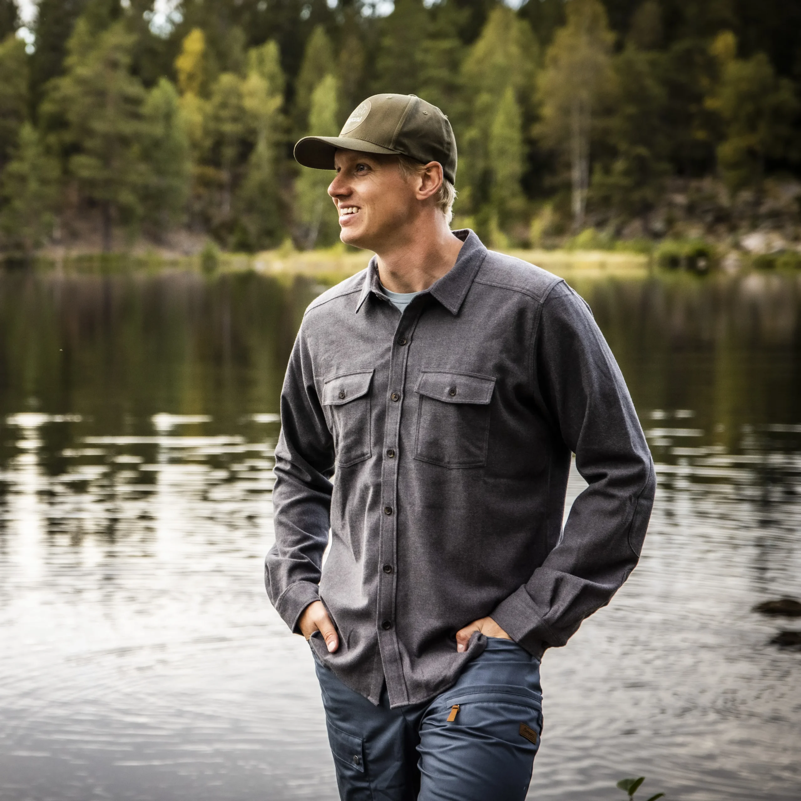 Shop Bergans Tovdal Shirt - Solid Dark Grey